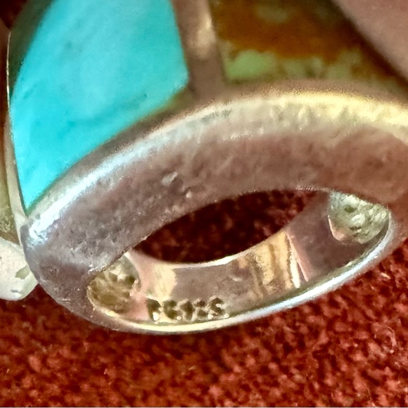 Turquoise ring, size 7. - Picture 4 of 7